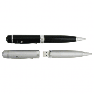 USB Flash Memory Pen with Laser Pointer - 2GB-1