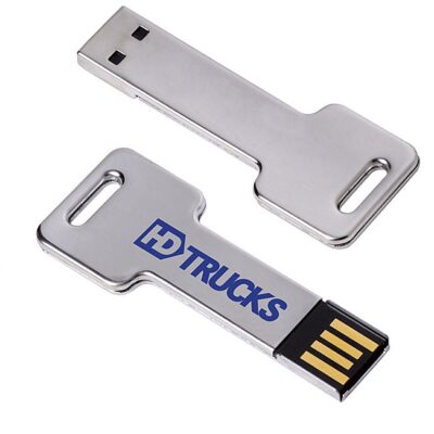 2 GB Silver Key USB 2.0 Flash Drive-1