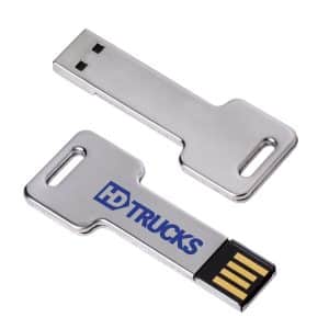 Custom Universal Source® 16 GB Silver Key USB 2.0 Flash Drive