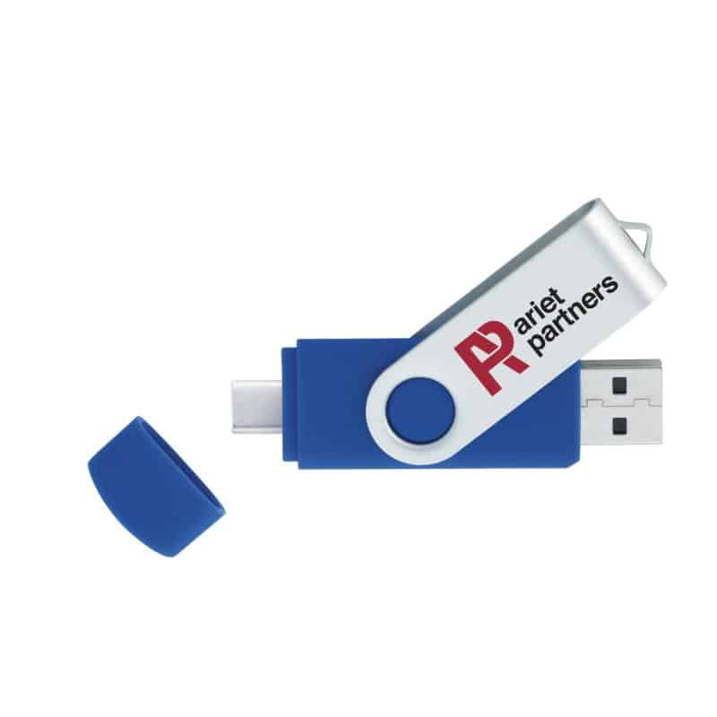 Custom Universal Source® 8 GB On The Go USB 3.0 Flash Drive - Type C - 2